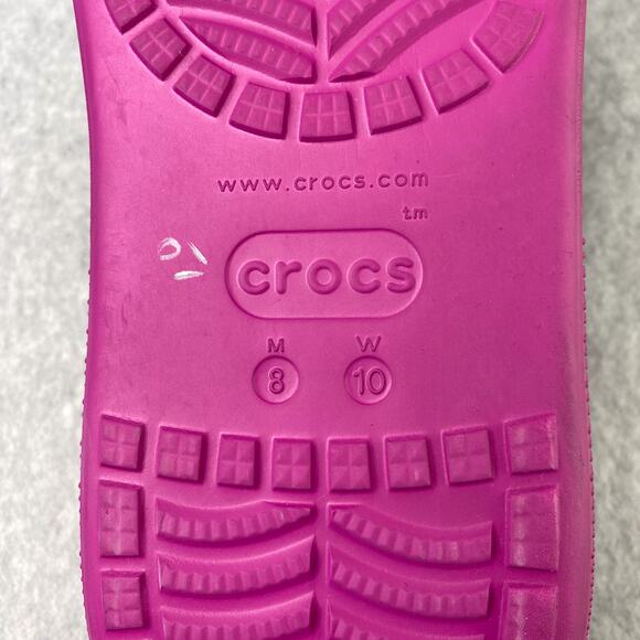 Crocs Womens 10 Mens 8 Classic Crush Platform Clog Fuchsia Pink - Picture 9 of 9